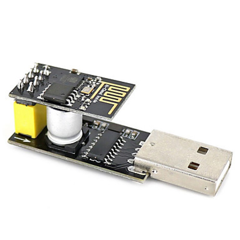 USB to ESP-01 Adatper  Black ESP-01 ESP8266 Wi-Fi ...